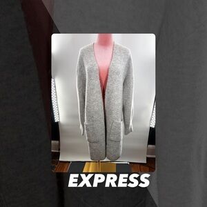 EUC Express Open Front Long Cardigan